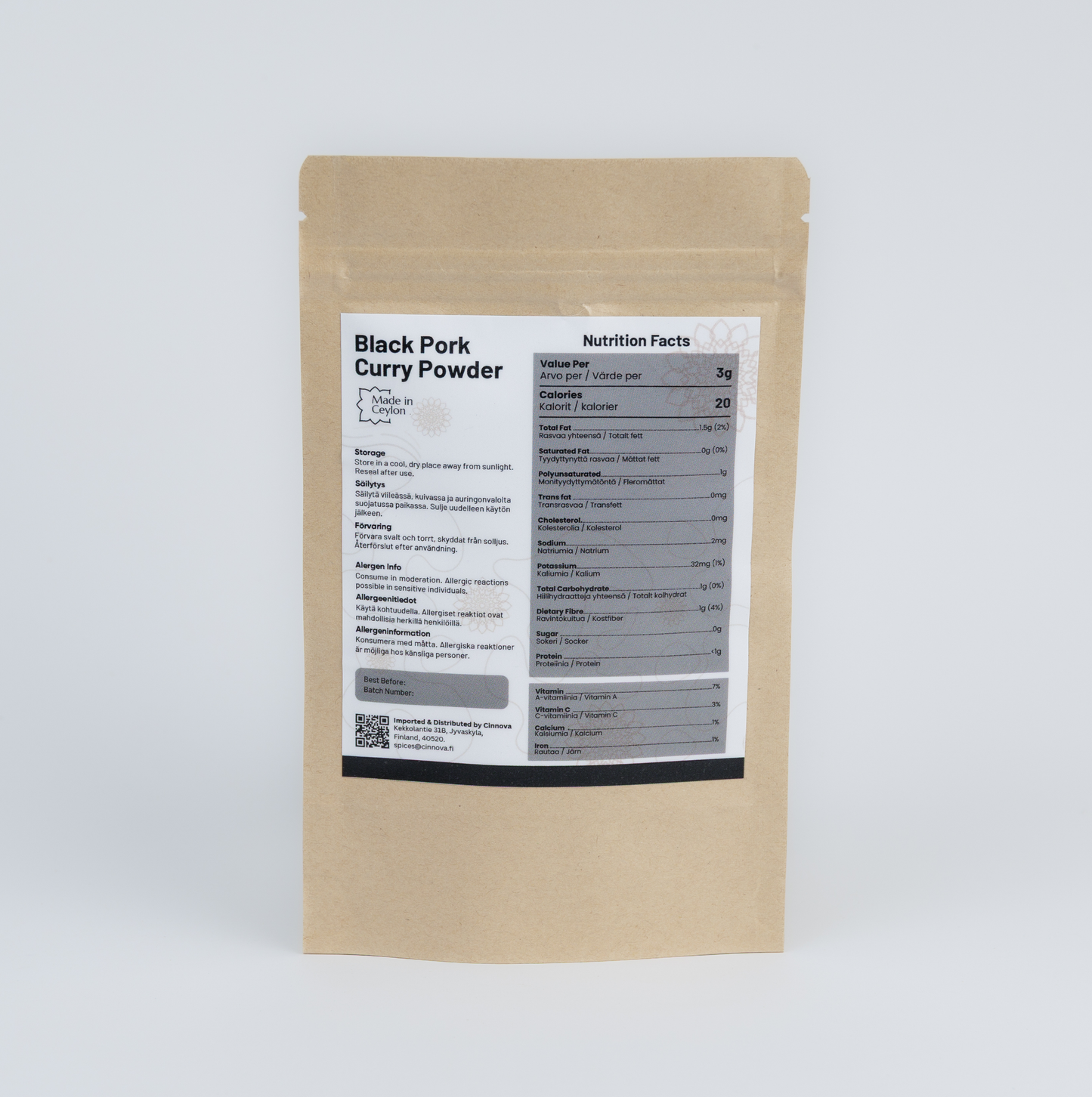 Black Pork Curry Powder